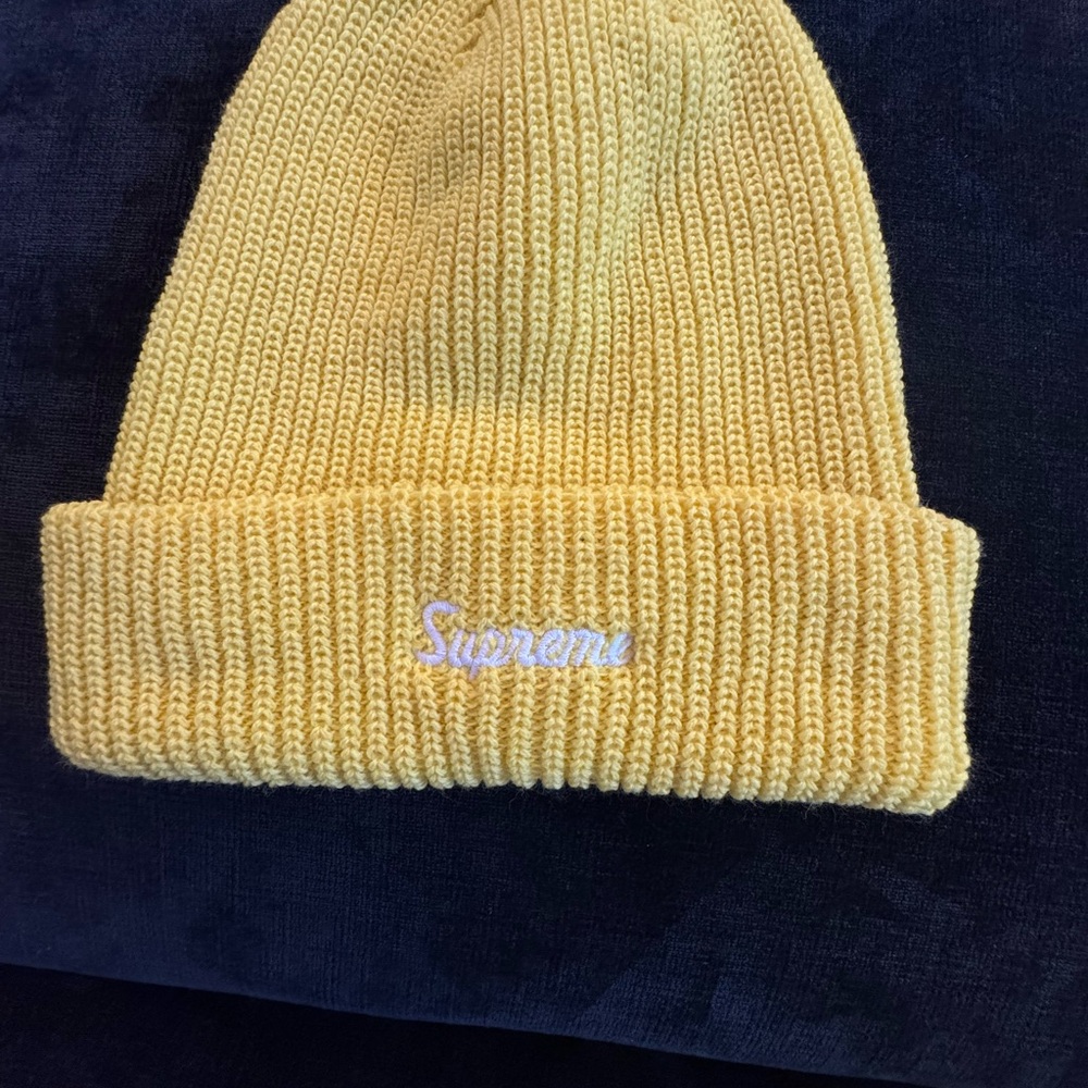 Supreme Yellow Knit Beanie